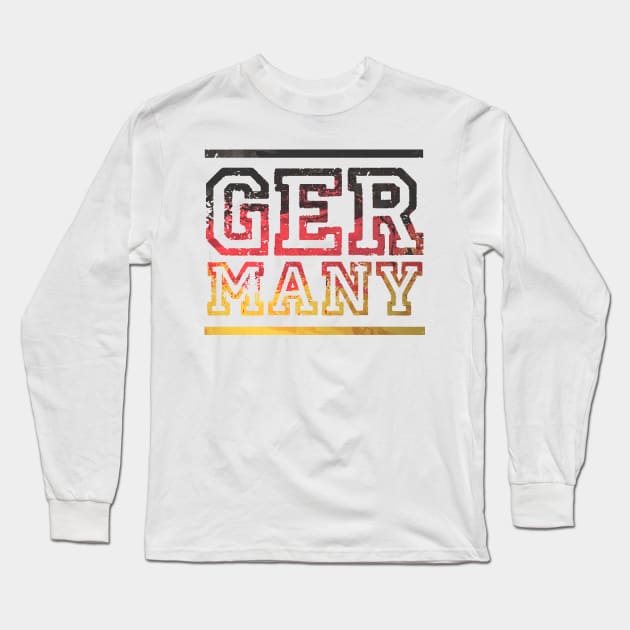 Germany World Cup Soccer Long Sleeve T-Shirt by Issho Ni